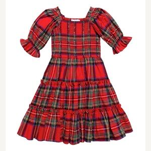 IVY CITY CO MINI MADELINE DRESS IN HOLIDAY PLAID~ SIZE 12-18M